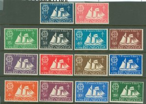 St. Pierre & Miquelon #300-313  Single (Complete Set)