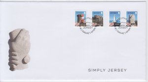 Jersey 2012, 'Simply Jersey' , Set of 4. on FDC