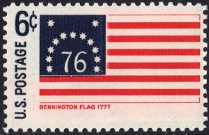 SC#1348 6¢ Historic Flags: Bennington, 1777 (1968) MNH