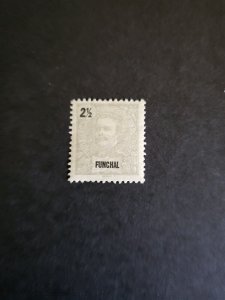 Stamps Funchal Scott #13 hinged