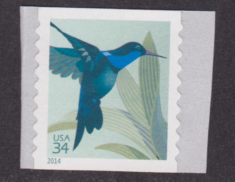 4858a Hummingbird MNH coil single (overall tagging)