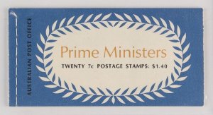 AUSTRALIA 1972 Prime Ministers $1.40 booklet G72/2. MNH **. Pfr B139I cat $25.