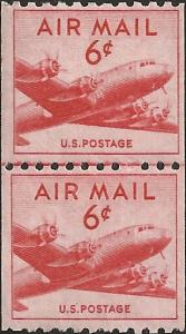 # C41 MINT NEVER HINGED Line Pair DC-4 SKYMASTER Cat $14.00