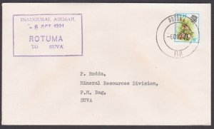 FIJI 1981 First flight cover ROTUMA to Suva.................................y689