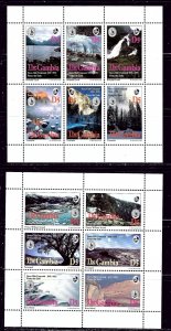 Gambia 1534-35 MNH 1994 Sierra Club Centennial sheets of 6    (ap2915)