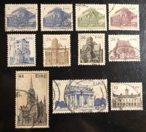 Ireland Scott# 537...639 VF Group of 11 Used stamps Cat. $8.00