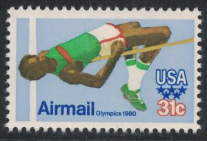 Scott C97- Moscow Olympics, 1980- High Jump- MNH 31c 1979- unused Airmail Stamp