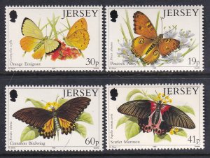 Jersey 568-571 Butterflies MNH VF