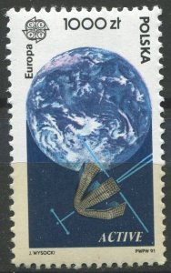 Poland Sc#3038 MNH, 1000z multi, Europa (C.E.P.T.) 1991 - Europe in Space (1991)