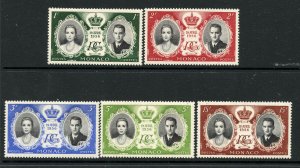 Monaco # 366-70, Mint Never Hinge.