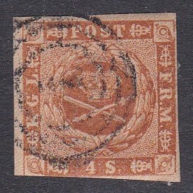 Denmark Sc #4a Used; Mi #4