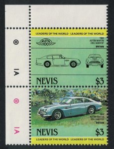 Nevis Aston Martin 'DB6 Hardtop' Automobile Car Corner Pair 1984 MNH SG#179-180