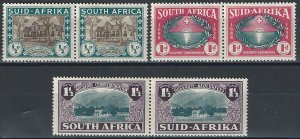 1939 South Africa Giorgio VI 3v. MH SG. n. 82/84