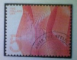 United States, Scott #4719, used(o), 2012, Waves, $5, light and dark orange