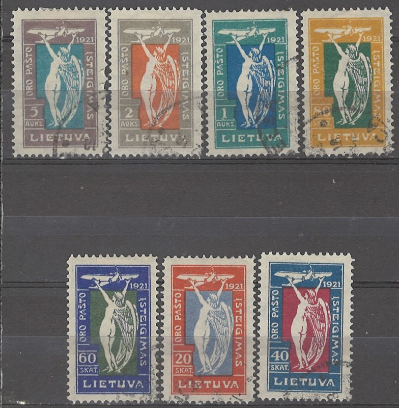 COLLECTION LOT # 5118 LITHUANIA #C8-14 1921 CV+$14