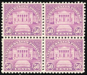 701, Mint VF NH 50¢ Bright And Fresh Block CV $200 - Stuart Katz