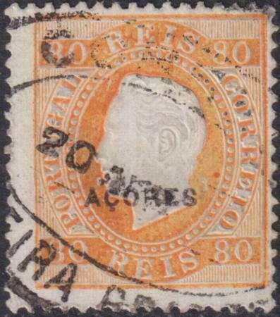 Azores 1882-1885 SC 53d Used