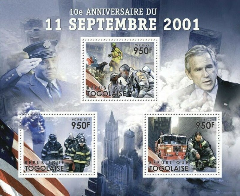 Togo 2011 MNH - 10th Anniversary of Tragedy of 11 September 2001 (Red Cross) MNH