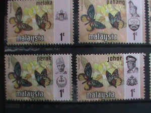 ​MALAYSIA-1971 -MILITARY-LOVELY BUTTERFLIES MINT 12 STAMPS-#M42 -VERY FINE