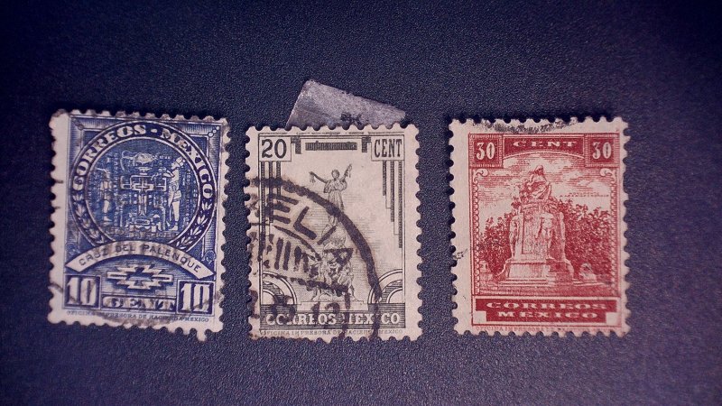 Mexico SC # 711 714 716 used