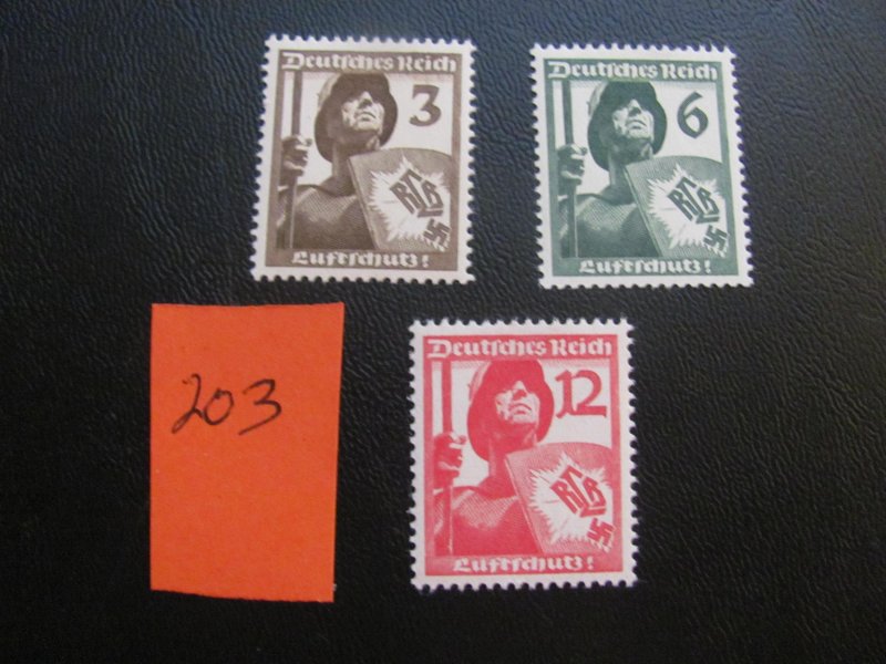 Germany 1937 MNH SC 481-483 XF 15 EUROS (203) NEW COLLECTION