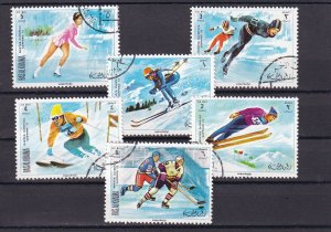 SA17a Ras al Khaimah, UAE 1970 Winter Olympic Games '72 used stamps