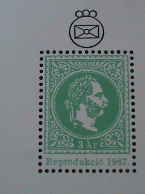 HUNGARY-1987-KING FRANZ  JOSEF I PROOF SHEET -MNH S/S VF 40TH STAMP SHOW-