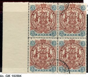 Rhodesia, Scott #53, Used, block of 4