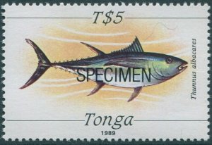 Tonga 1988 SG1017 5p Tuna specimen MNH