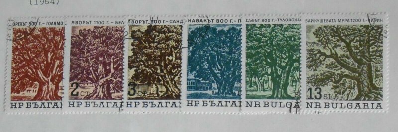 Bulgaria 1380 - 1385 - Old Trees. Set Of 6. Cancelled. Full Gum.  #02 BULG1380s6