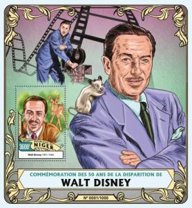 NIGER 2016 SHEET WALT DISNEY nig16108b