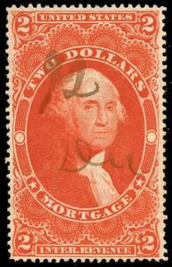 momen: US Stamps #R82c Revenue Manuscript Used XF