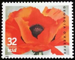 1996 32c Georgia O'Keeffe, American Artist Scott 3069 Mint F/VF NH