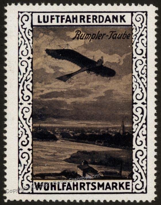 Germany WWI Rumpler Taube Air Force Memorial Luftfahrerdank Flight MNH   G102799