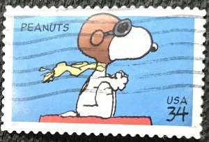 US #3507 Used Single Snoopy SCV $.25 L3