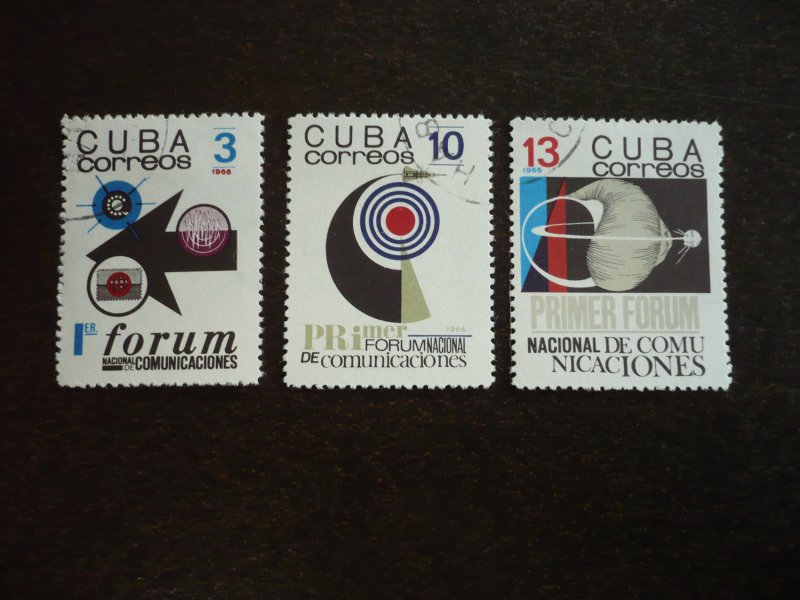 Stamps - Cuba - Scott# 1176-1178 - Used Set of 3 Stamps