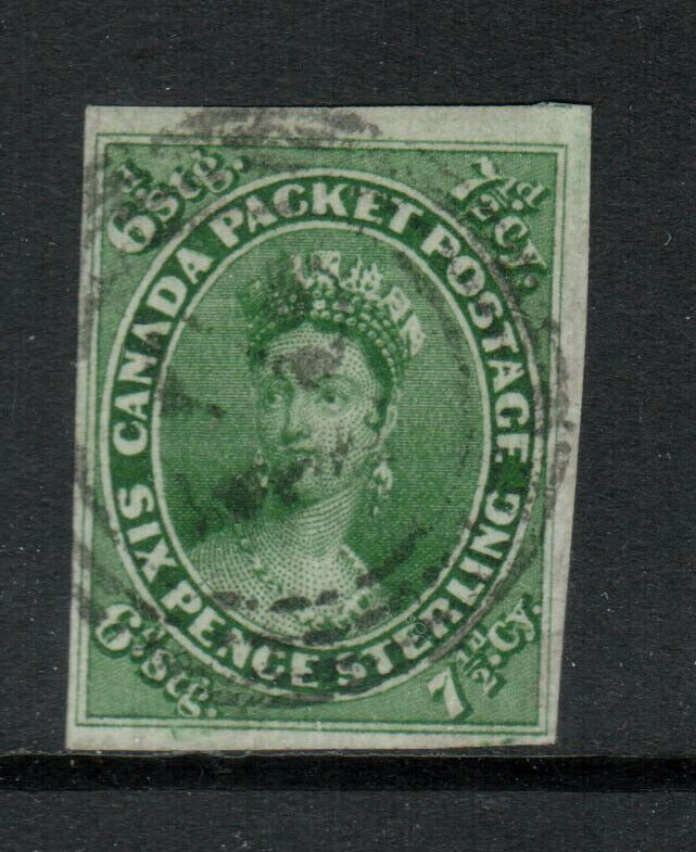 Canada #9 Very Fine Used With Large Margins **With Certificate**