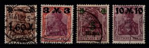 Germany 1921 Germania Surch., Set [Used]