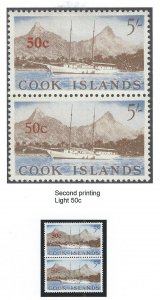 Cook Islands variety light 50c  mnh  s.c.# 190