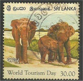 SRI LANKA, 2011, used 30r, Toutism, Elephants Scott