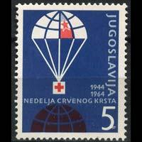 YUGOSLAVIA 1964 - Scott# RA29 Parachute Set of 1 LH