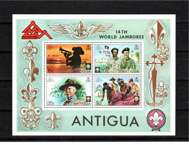 Antigua 1975 Sc 386a Souvenir Sheet Perforate FDC