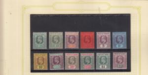 STRAITS SETTLEMENTS 1902-1903 set to $5 SG110-SG121 MINT. SEE INFO ON PAGE