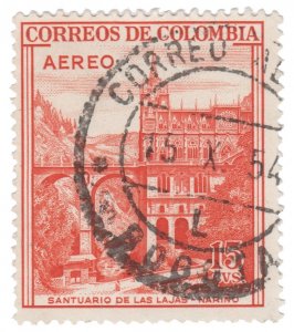 COLOMBIA 1954 SCOTT # C241. USED. # 2