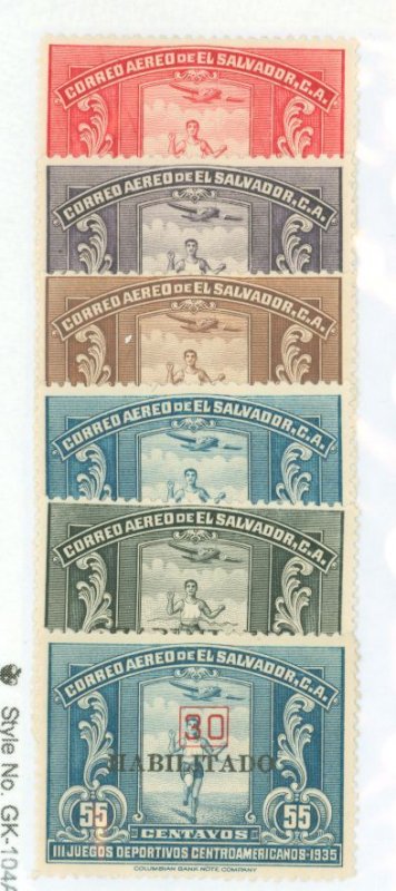 Salvador, El #641-5/53 Unused Single (Complete Set)