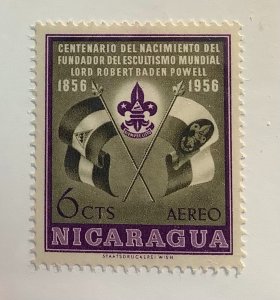 Nicaragua 1957 Scott C380 MNH - 6c, Lord R. Baden-Powell, Founder of the Scout