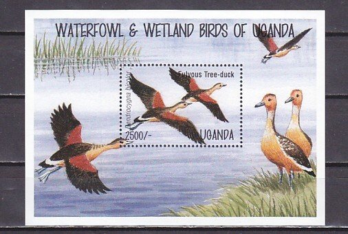 Uganda, Scott cat. 1299. Tree Duck s/sheet. ^