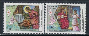 Monaco 1692-93 MNH 1989 set (ak4752)