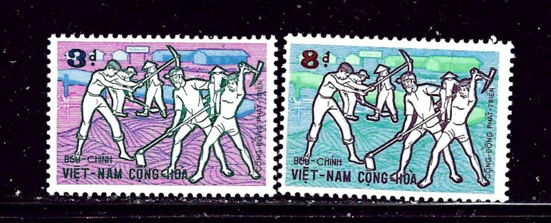 South Vietnam 413-14 MNH 1972 Road Workers