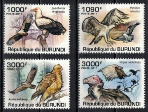 BURUNDI 2011 - Birds of prey / complete set MNH